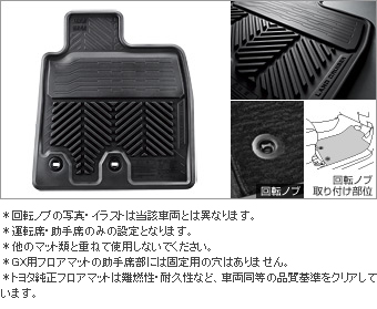 Rubber mat (snow type) (front set)